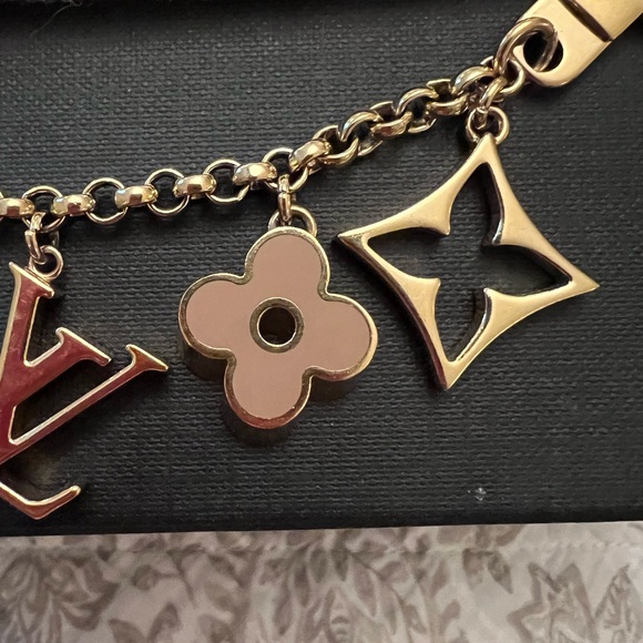 Beautiful, authentic Louis Vuitton bracelet, gold tone, beige, cream - Picture 6 of 12